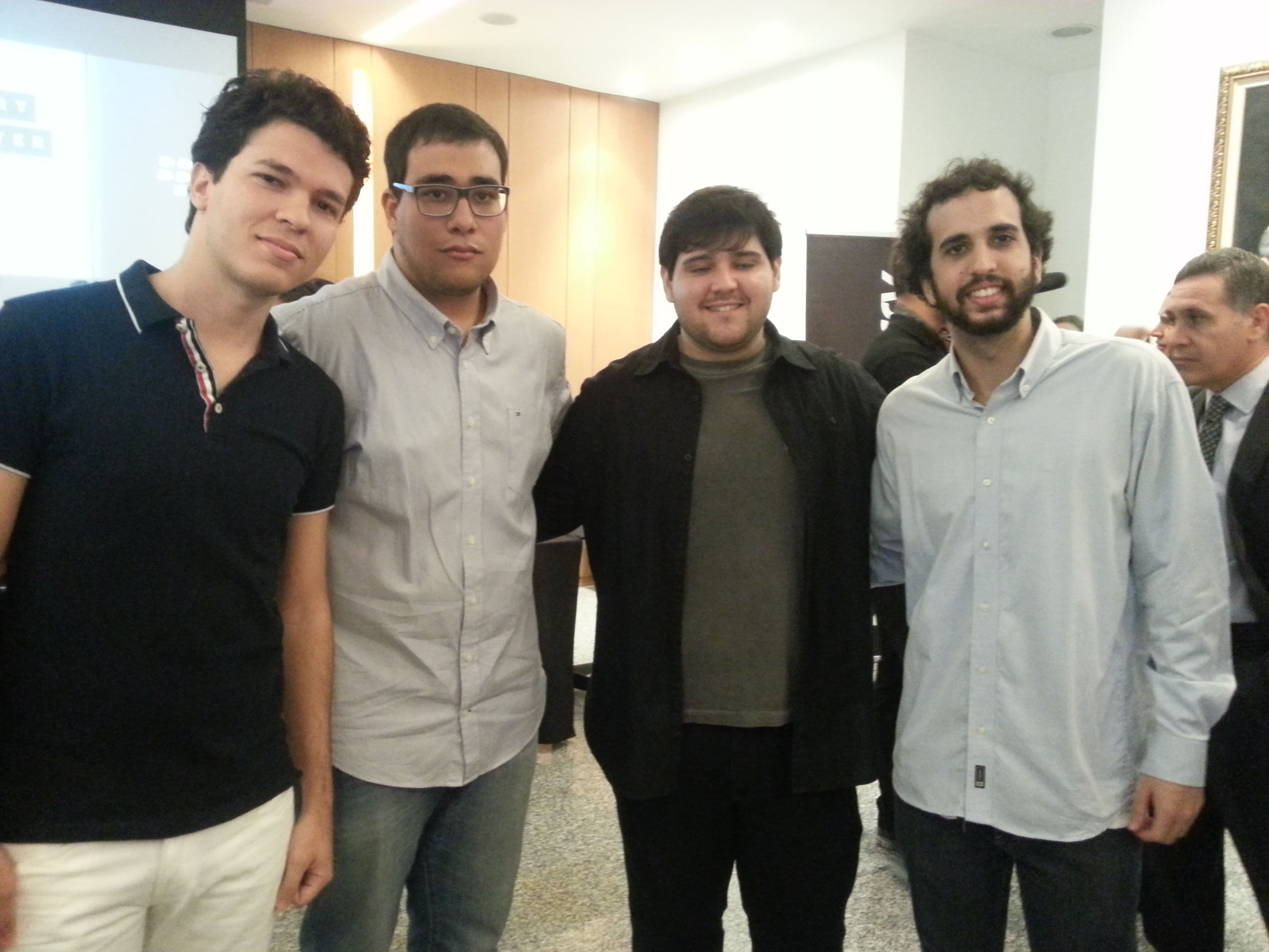Da esquerda para direita: Thed Oliveira, Lucas Lima, Brenno Ferrari e Lorenzo Saraiva (Foto: Gabriela Viana)
