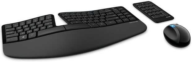 Novos teclado e mouse ergonômicos da Microsoft foram criados para funcionar com o Windows 8 (foto: Divulgação)