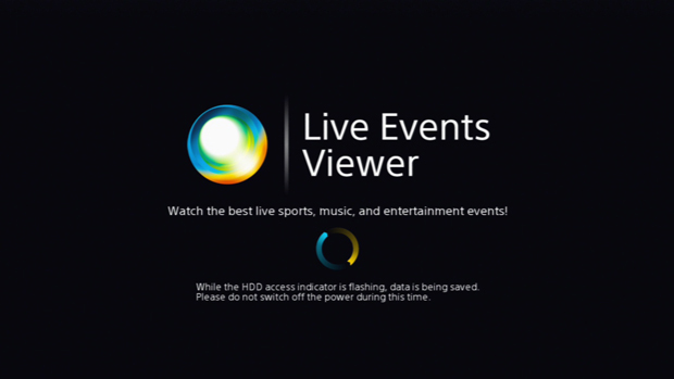 O Live Events Viewer ainda não foi disponibilizado na PSN Brasileira. (Foto: Reprodução)