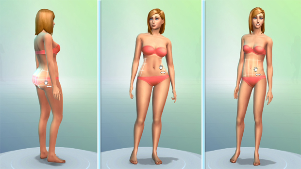 Modelar o corpo de seus personagens é fácil em The Sims 4 (Foto: simcitizens.com)