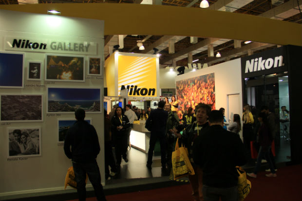 Estande da Nikon no PhotoImage Brazil (Foto: TechTudo/Renato Bazan)