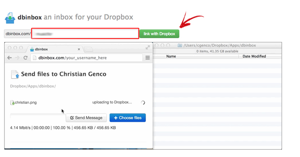 Vinculando o Dbinbox ao Dropbox (Foto: Reprodução/Marvin Costa)