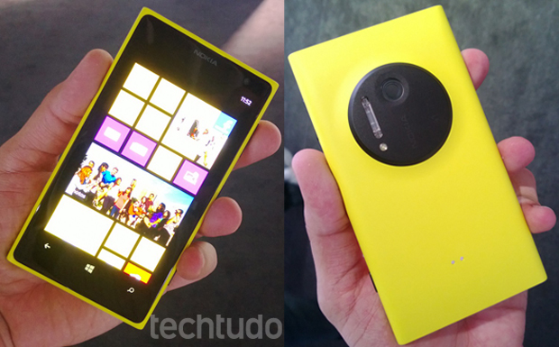 Nokia Lumia 1020, lançado em julho (Foto:  Allan Melo/TechTudo)
