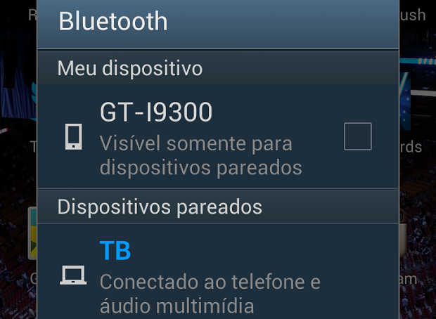 Bluetooth deve ser ativado também no celular (Foto: Reprodução/Thiago Barros)