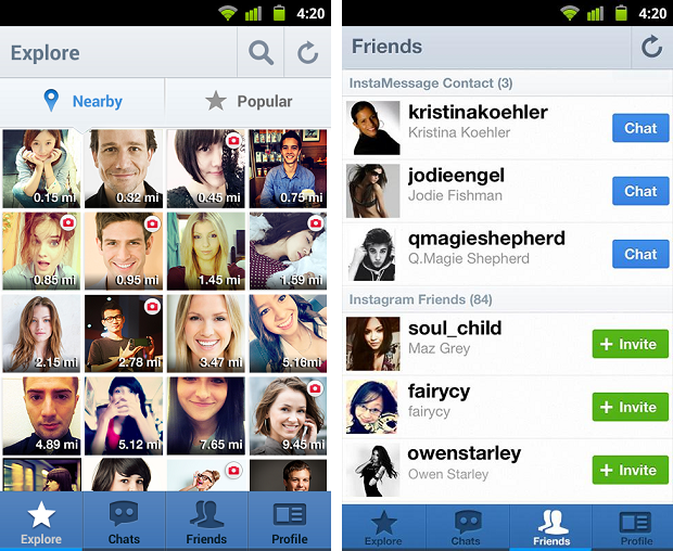 InstaMessage is an application to hit chats with users of Instagram (Photo: Playback)