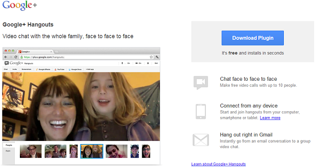 Hangouts do Google+ agora podem ser feitos em alta definição (Foto: Reprodução/s.glbimg)