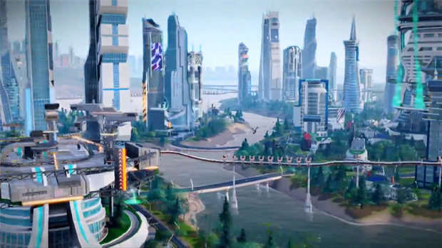 SimCity: Cities of Tomorrow permite a criação de cidades tecnológicas utópicas (Foto: Reprodução)