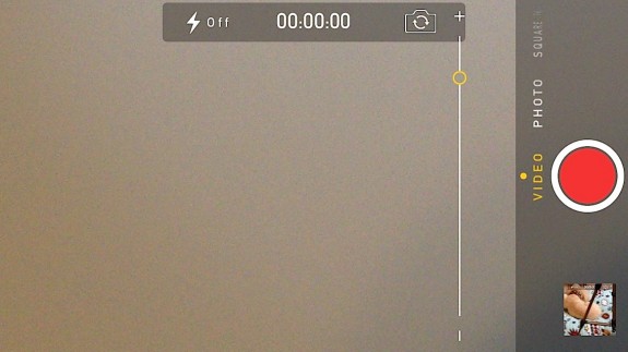 Zoom na gravação de vídeos no iPhone 5 (Foto: Reprodução)