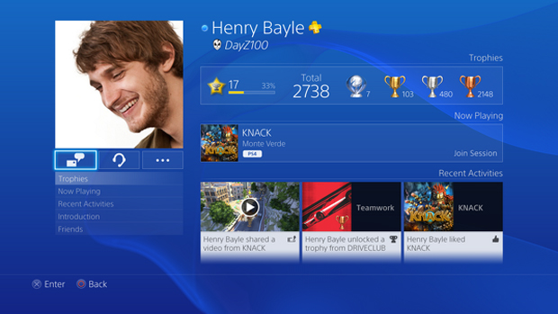 Este será um perfil padrão na rede do PlayStation 4 (Foto: Eurogamer)