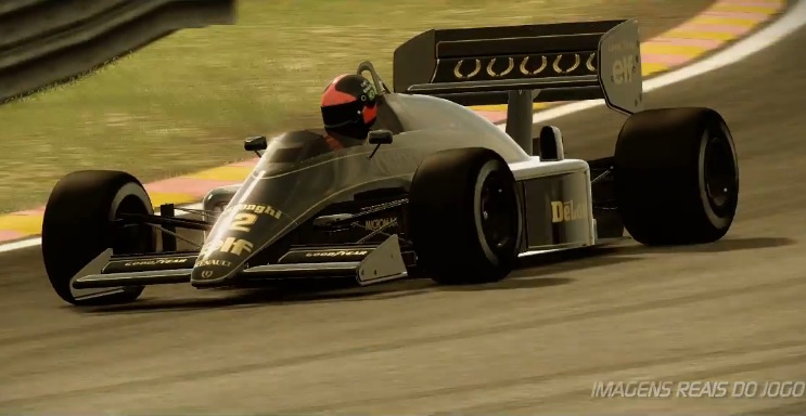 Emerson Fittipaldi com a Lotus de 1986 (Foto: Reprodução / TechTudo)