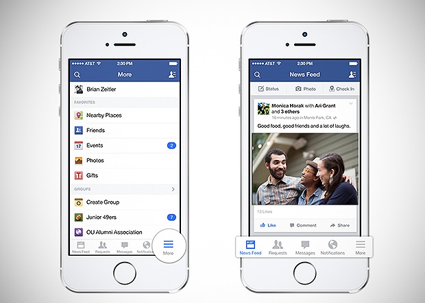Facebook está com novo visual e algumas mudanças (Foto: Divulgação)
