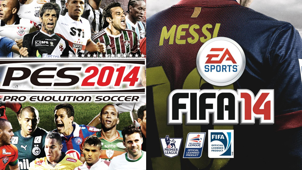 PES 2014 e FIFA 14(Foto: Reprodução)