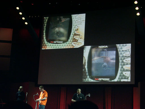 Apresentação do N-Gage na E3 de 2003 (Foto: Reprodução / Nokia)