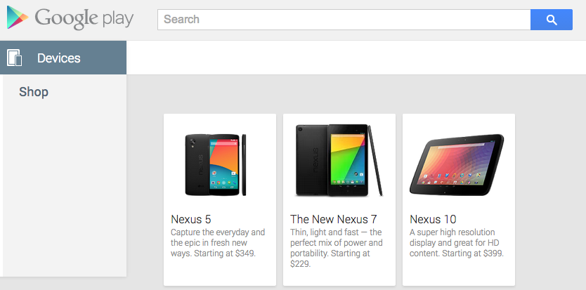 Nexus 5 Google Play (Foto: Reprodução/ Google Paly)