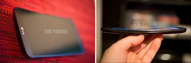O LG Flex e seu display Full HD curvado de 6 polegadas (Foto:Reprodução/The Verge)