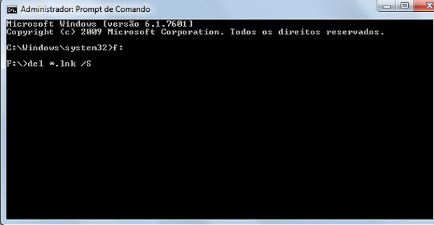 Tela do prompt de comando do Windows após o comando ser inserido (Foto: Reprodução/Rodrigo Gurgel)
