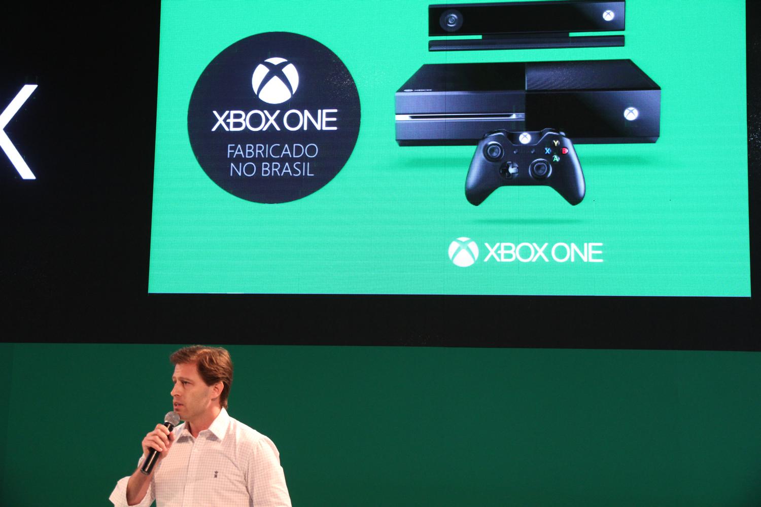 BGS 2013: Microsoft confirma a produção do Xbox One no Brasil (Foto: Pedro Cardoso / TechTudo)