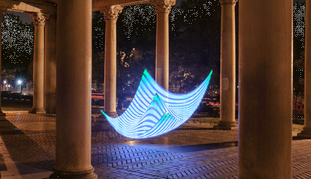 Bastão permite a criação de pinturas de luz em 3D (foto: Reprodução/Kickstarter)