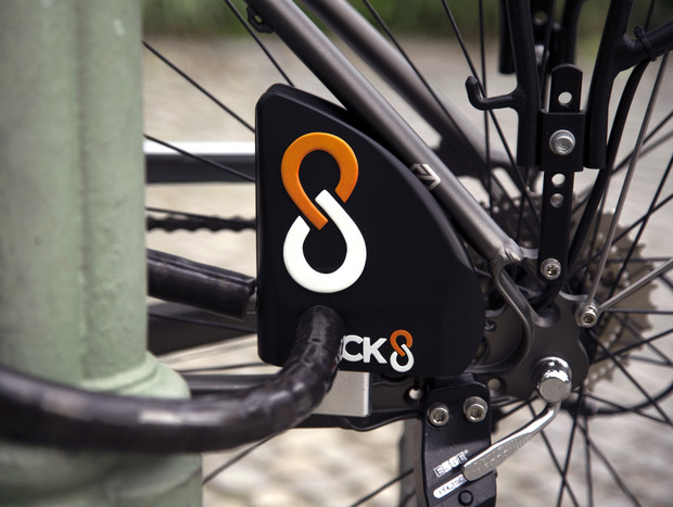 Tranca para bicicleta possui alarme e integração com smartphones (foto: Reprodução/Kickstarter)