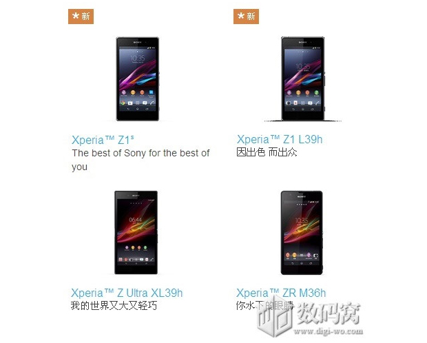 Versão menor do top de linha Z1 apareceu no site da Sony por engano nesta segunda (11) (Foto: Reprodução/GSM Arena)