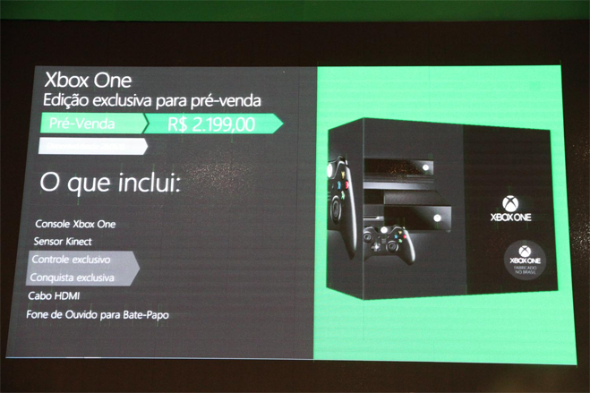 Microsoft confirma preço do Xbox One para o Brasil durante a BGS 2013: R$ 2.199 (Foto: Pedro Cardoso / TechTudo)