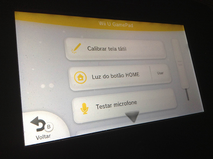 Wii U: aprenda a calibrar a tela de toque do gamepad (Foto: Reprodução/Murilo Molina)