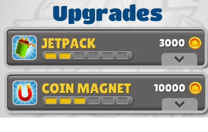 Evolua Jetpac e Coin Magnet para coletar moedas mais rapidamente (Foto: Reprodução / Dario Coutinho)