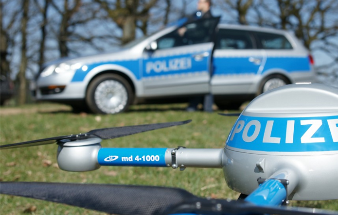 Drones podem ajudar a polícia no policiamento e no monitoramento de assuntos estratégicos 