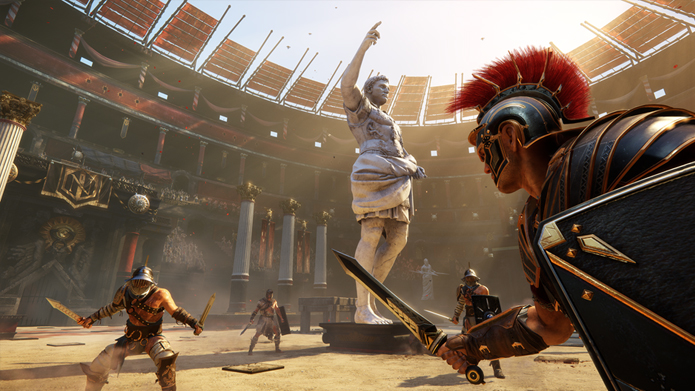 Os jogadores participam de combates em um Coliseu recheado de armadilhas. (Foto: Divulgação)