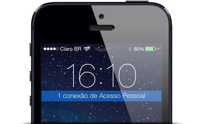Opções como o Acesso Pessoal do iOS faz do smartphone um hotspot Wi-Fi (Foto: Divulgação)