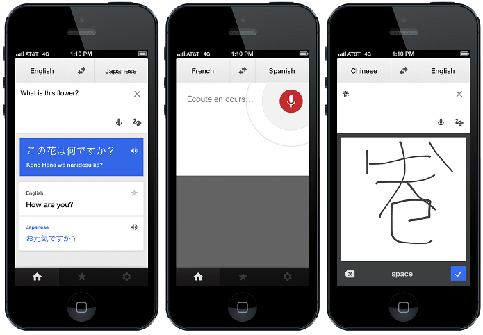 Google Translate permite fazer tradução em tempo real (Foto: Reprodução/The Next Web)