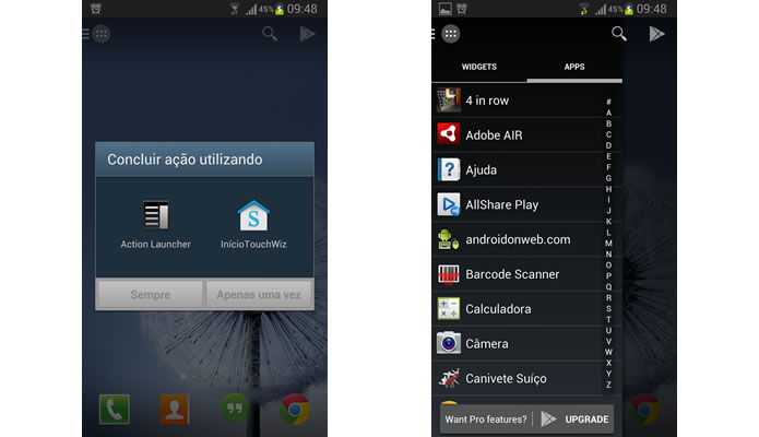 Utilize gerenciadores alternativos em seu Android, como o Go Launcher, Nova Launcher, etc. (Foto: Reprodução/Daniel Ribeiro)