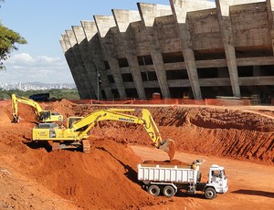 obras estádio mineirão  (Foto: Leonardo Simonini / Globoesporte.com)