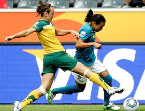 Marta na partida do Brasil contra a Asutralia no Mundial (Foto: AP)