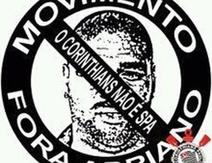 Movimento Fora Adriano - Corinthians (Foto: reprodução)