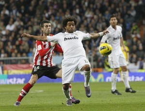 Marcelo - Real Madrid x Athletic Bilbao (Foto: Agência Efe)