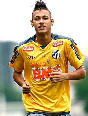 Neymar no treino do Santos (Foto: Ricardo Saibun / Site Oficial do Santos)