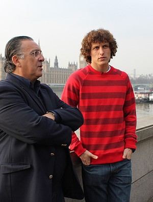 David Luiz com Galvão Bueno (Foto: Reprodução / TV Globo)