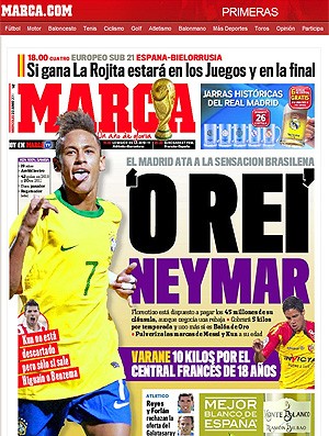 Neymar Barcelona Marca (Foto: Reprodução / Marca)