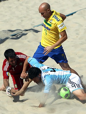futebol de areia sidney brasil argentina (Foto: Agência EFE)