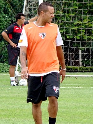 Luis Fabiano no treino do São Paulo (Foto: Divulgação / Site Oficial do São Paulo)