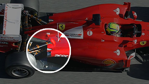 detalhe carro Ferrari Felipe Massa (Foto: Getty Images)