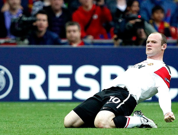 Rooney comemora gol do Manchester United contra o Barcelona na final (Foto: Reuters)