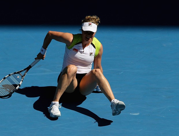 Kim Clijsters tênis Australian Open oitavas (Foto: AP)