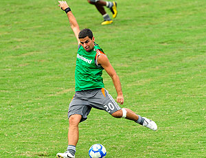 André Lima no treino do Fluminense