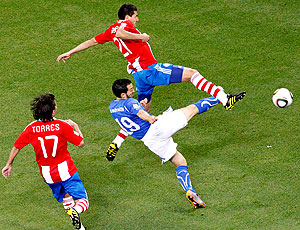 Zambrotta jogo Itália contra Paraguai