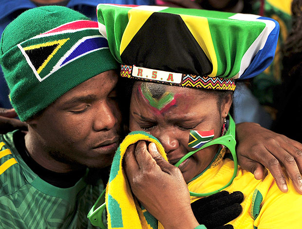 torcedores África do Sul choro 