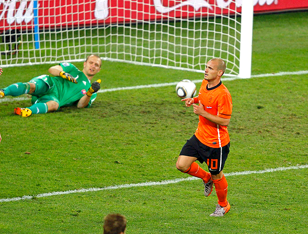 Gol Sneijder Holanda contra Eslováquia