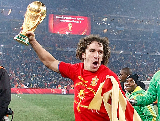 Puyol comemoração Espanha campeã Copa do Mundo