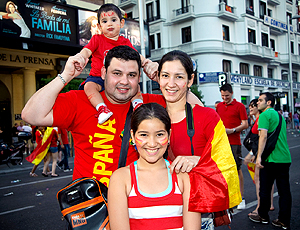 Famílias festa Espanha